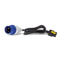 APC Rack PDU 2G, Metered, by Outlet with Switching, ZeroU, 16A, 230V, (21)C13 & (3)C19, IEC 309 16A 2P+E 3m