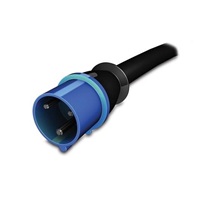 APC Rack PDU 2G, Metered, by Outlet with Switching, ZeroU, 32A, 230V, (21)C13 & (3)C19, IEC-309 32A 2P+E (3m)