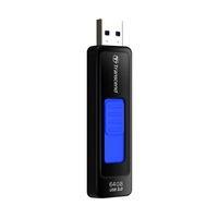 TRANSCEND Flash Disk 64GB JetFlash®760, USB 3.0 (R:80/W:25 MB/s) černá/tmavě modrá