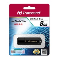 TRANSCEND Flash Disk 8GB JetFlash®350, USB 2.0 (R:13/W:4 MB/s) černá