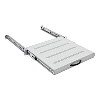 TRITON Police výsuvná 19", 1U/650mm plnovýsuv, nosnost 45kg, šedá