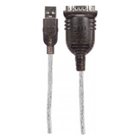 MANHATTAN Převodník z USB na sériový port (USB AM/DB9M, RS232), Polybag