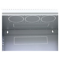 TRITON 19" jednodílný rozvaděč 12U/400mm, odnímatelné boční kryty, černý