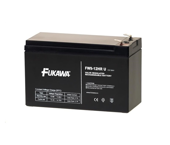 Baterie - FUKAWA FW 9-12 HRU (12V/9Ah - Faston 250) SLA baterie, životnost 5let
