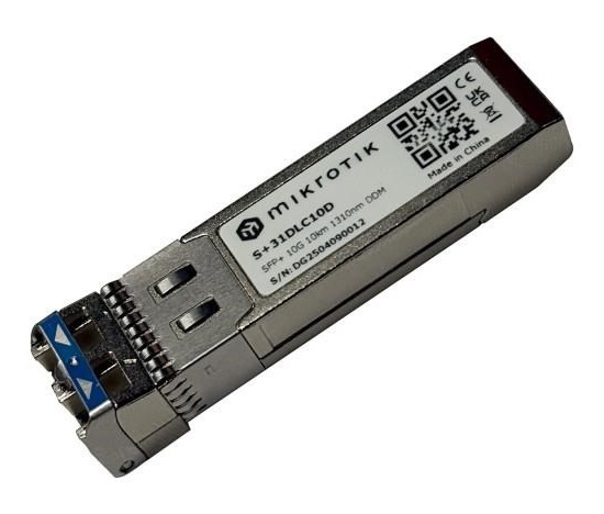 MikroTik SFP+ (miniGBIC) modul S+31DLC10D, SM, 10km, 10G