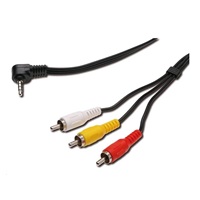 PREMIUMCORD Kabel audio/video 3,5mm Jack 4pin - 3x Cinch 1,5m (M/M)