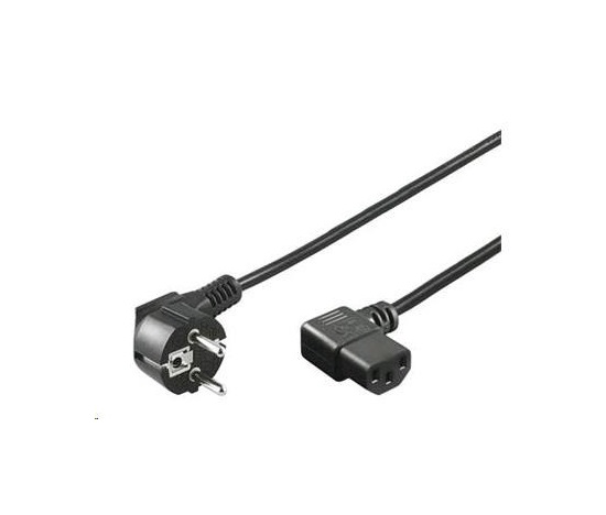PREMIUMCORD Kabel napájecí 230V 5m úhlový 90st