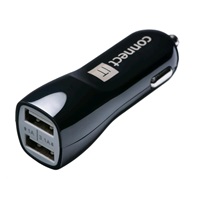 CONNECT IT USB PREMIUM nabíječka univerzální do auta (2x USB 3,1A a 1A., autoadaptér CL)
