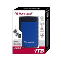 TRANSCEND externí HDD 2,5" USB 3.0 StoreJet 25H3P, 1TB, Purple (nárazuvzdorný)