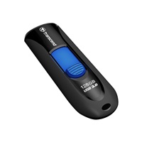 TRANSCEND Flash Disk 128GB JetFlash®790, USB 3.1 (R:90/W:40 MB/s) černá/modrá