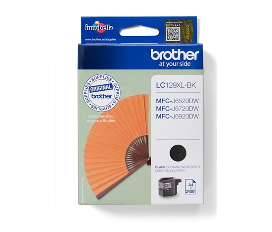 BROTHER INK LC-129XLBK (inkoust black 2400 str., ISO / IEC 24711)  POUZE (6520,6920)