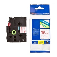 BROTHER TZE262 - kazeta TZ šířky 36mm, laminovaná TZE-262, bílá/červené písmo