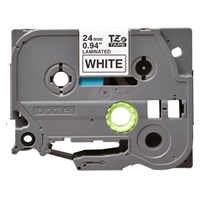 BROTHER TZE251 - kazeta TZ šířky 24mm, laminovaná TZE-251, bílá/černé písmo
