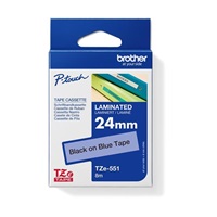 BROTHER TZE551 - kazeta TZ šířky 24mm, laminovaná TZE-551, modrá/černé písmo