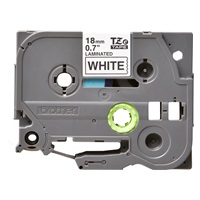 BROTHER TZE241 - kazeta TZ šířky 18mm, laminovaná TZE-241, bílá/černé písmo