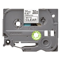 BROTHER TZEM31 - kazeta TZ šířky 12mm, laminovaná TZE-M31, průsvitná matná/černé písmo