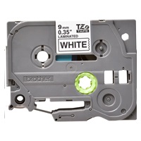 BROTHER TZE221 - kazeta TZ šířky 9mm, laminovaná TZE-221, bílá/černé písmo