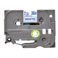 BROTHER TZE223 - kazeta TZ šířky 9mm, laminovaná TZE-223, bílá/modré písmo
