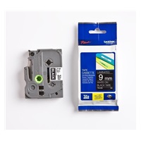 BROTHER TZE325 - kazeta TZ šířky 9mm, laminovaná TZE-325, černá/bílé písmo