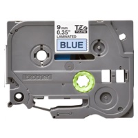 BROTHER TZE521 - kazeta TZ šířky 9mm, laminovaná TZE-521, modrá/černé písmo