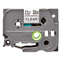BROTHER TZES151 - kazeta TZ šířky 24mm, extrémně adhesivní lamino TZE-S151, průsvitná/černé písmo