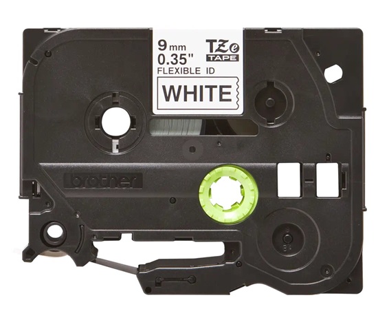 BROTHER TZEFX221 - kazeta TZ šířky 9mm, flexibilní páskou TZE-FX221, bílá/černé písmo