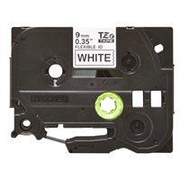BROTHER TZEFX221 - kazeta TZ šířky 9mm, flexibilní páskou TZE-FX221, bílá/černé písmo