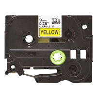 BROTHER TZEFX621 - kazeta TZ šířky 9mm, flexibilní lamino páskou TZE-FX621, žlutá/černé písmo
