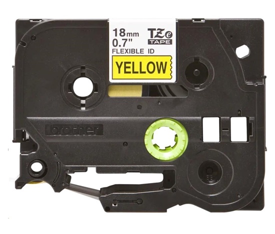 BROTHER TZEFX641 - kazeta TZ šířky 18mm, flexibilní lamino páskou TZE-FX641, žlutá/černé písmo