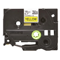 BROTHER TZEFX641 - kazeta TZ šířky 18mm, flexibilní lamino páskou TZE-FX641, žlutá/černé písmo