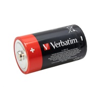 VERBATIM Alkalické baterie D,  2 PACK / LR20