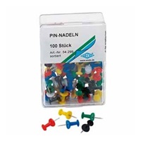 Špendlíky na tabule a nástěnky, 100 ks