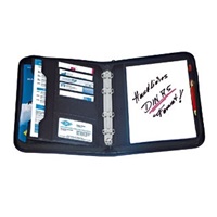 Spisovka WEDO černá kůže A5 zip