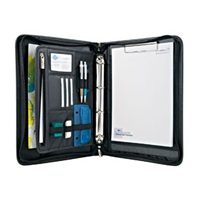 Spisovka WEDO kombinace kůže/tkanina zip