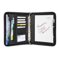 Spisovka WEDO kombinace kůže/tkanina A5 zip