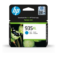 HP 935XL Cyan Ink Cartridge, 825str, C2P24AE