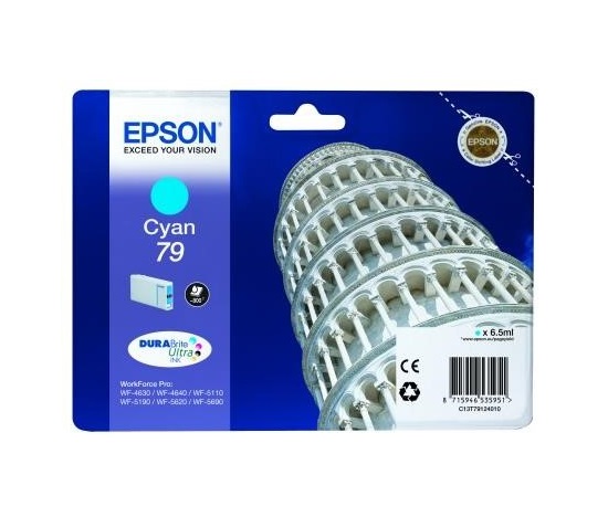 EPSON Ink bar WorkForce-5xxx Series Ink Cartridge 79 Cyan - 6,5ml, BAR 800 stran