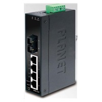 Planet ISW-511, 4x 10/100Base-TX+ 1x 100FX 2km, MM, DIN, IP30