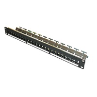 19" modulární stíněný patch panel XtendLan 24port, černý