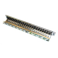 19" modulární stíněný patch panel XtendLan 24port, černý