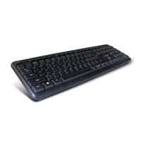C-TECH klávesnice KB-102 PS/2, slim, black, CZ/SK
