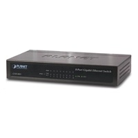 Planet switch GSD-803 10/100/1000 (8X1000BASE-T), EUP, 802.3AZ, kov