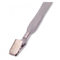 Šňůrka LILY s klipsem šedá