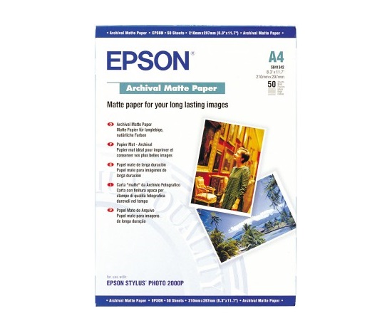 EPSON Paper A4 Archival Matte 50 sheets