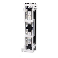 Intellinet Patch panel, 12 port Cat5e, UTP, černý, na zeď