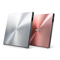 ASUS DVD SDRW-08U5S-U/SIL/G/AS, External Slim DVD-RW, silver, USB + Cyberlink Power2Go 8