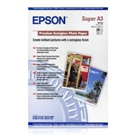 EPSON Paper A3 - Premium Semigloss Photo Paper, DIN A3+, 250g/m2, 20 Sheets
