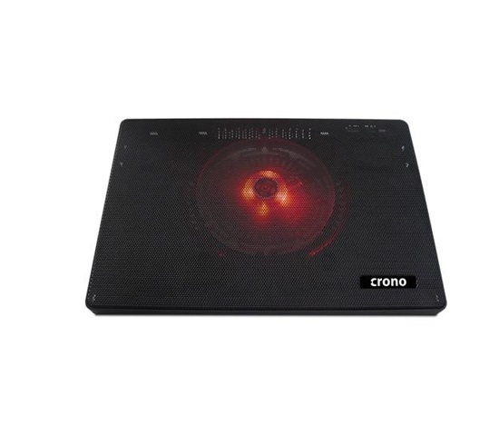 CRONO aktivní chladicí podložka pod notebook CB157 do 15.6", červené LED podsvícení