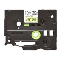 BROTHER TZEC31 - kazeta TZ šířky 12mm, laminovaná TZE-C31, signální žlutá/černé písmo