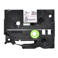 BROTHER TZESE4 - kazeta TZ šířky 18mm, laminovaná TZE-SE4, bílá plombovací páska
